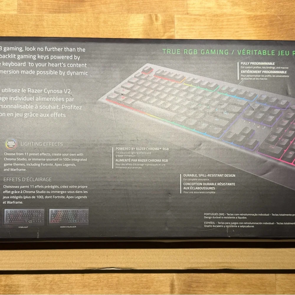 Razer RGB Gaming Keyboard with Multicolor Backlighting